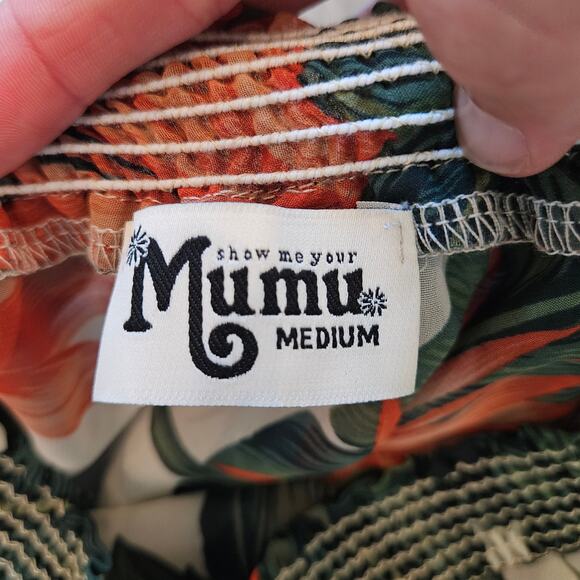 Show Me Your Mumu Hacienda Maxi Dress Womens M Paradise Found Tropical Resort - Picture 12 of 13